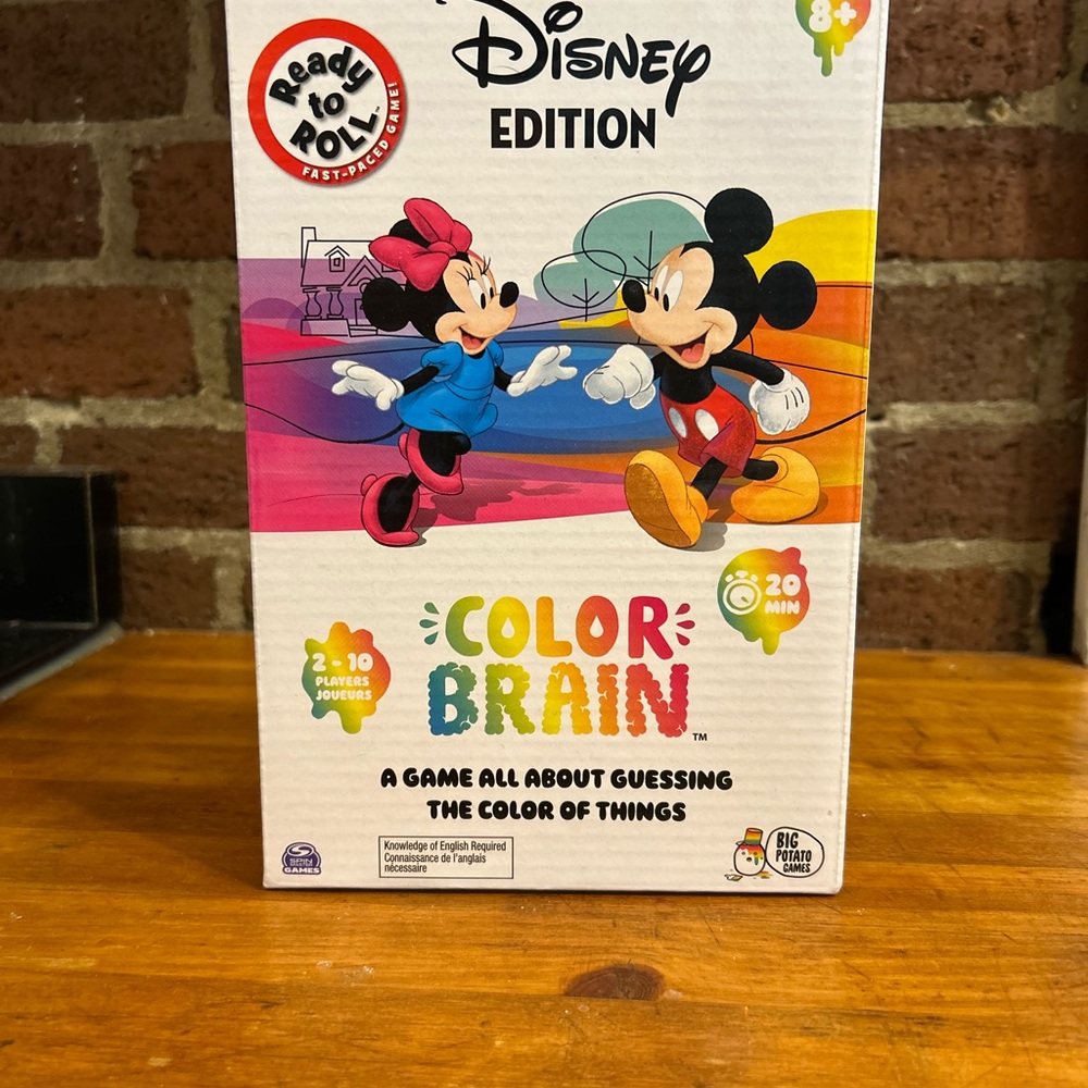 Disney Color Brain Game - Red, Blue, Black